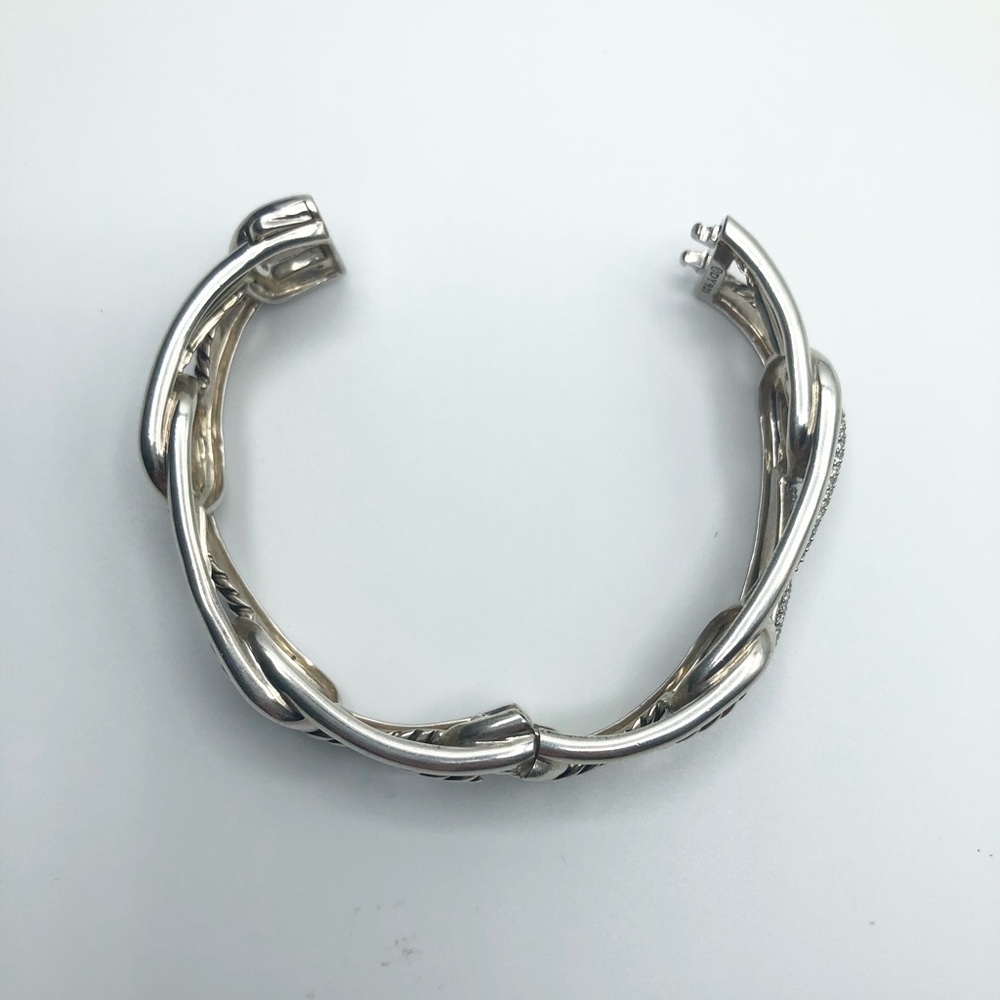 David Yurman Labyrinth Link Bracelet w/ Diamonds - Picture 7 of 15
